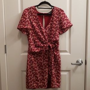 Lulu's Red Floral Dress